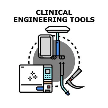 Clinical engineering tools concept vector illustration 스톡 일러스트