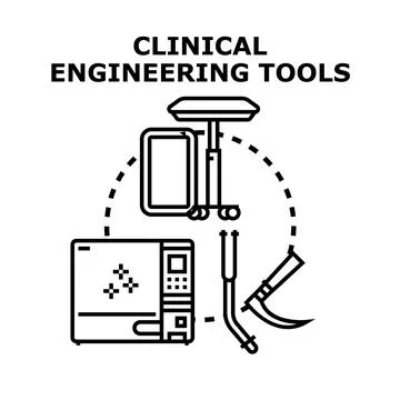 Clinical engineering tools concept vector illustration 스톡 일러스트
