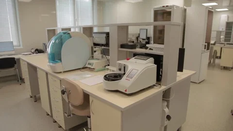 Clinical laboratory equipment Stock Footage 82565287