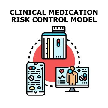 Clinical medication risk control model management system Stock Illustration