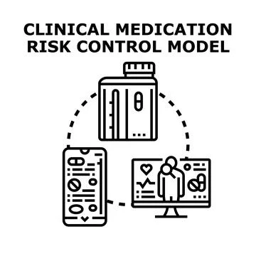 Clinical medication risk control model management system Illustrazione stock