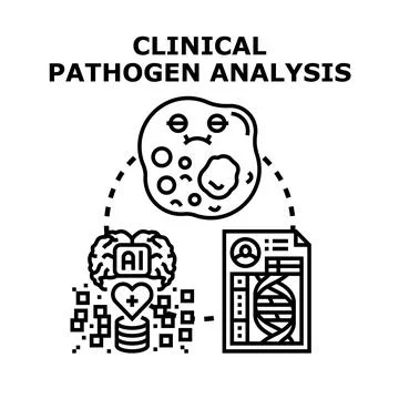Clinical pathogen analysis using ai and genetic data Stock Illustration