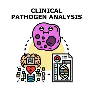 Clinical pathogen analysis using ai and genetic data Illustrazione stock