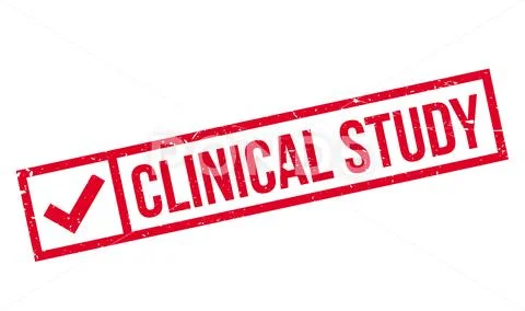 Clinical Study rubber stamp Stock Illustration