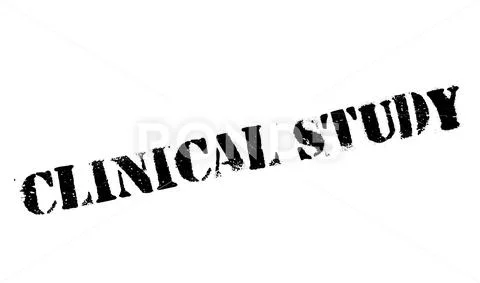 Clinical Study rubber stamp Stock Illustration