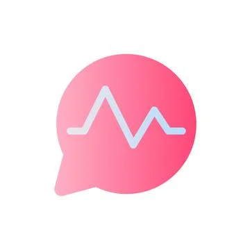 Clinical support service flat gradient two-color ui icon Illustrazione stock