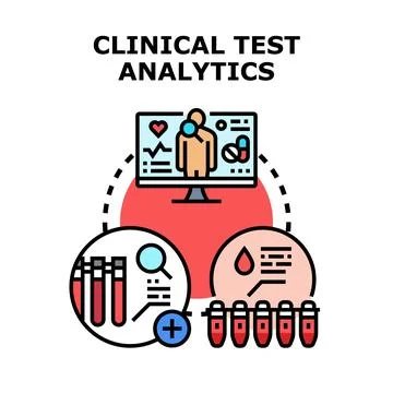 Clinical test analytics improving medical diagnosis and healthcare 库存插图