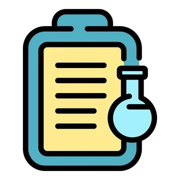 Clinical test icon vector flat Stock Illustration