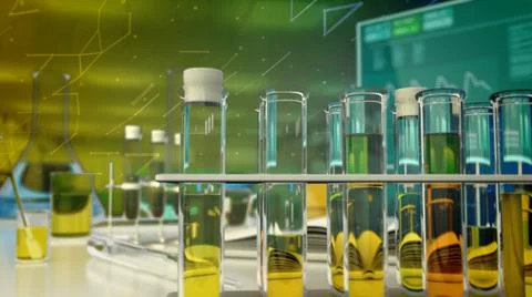 Clinical urine sample test background, cg medicine 3d illustration 스톡 일러스트