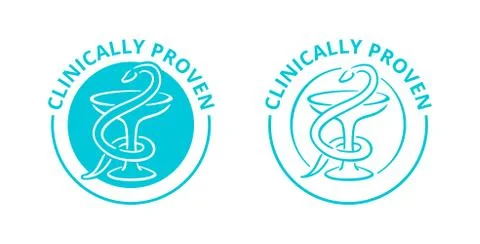 Clinically-proven drawn Stock Illustration