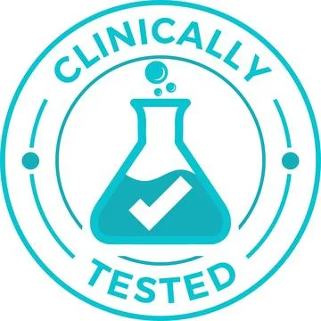 Clinically Tested Logo Design Seamless Stockillustratie