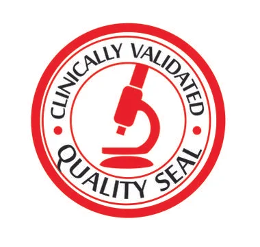 Clinically validated quality seal Stock Illustration