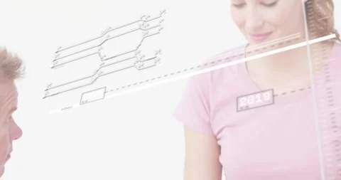 Clinician tapping knee with reflex hammer in reflex exam, timeline markers Stock Footage 330772124