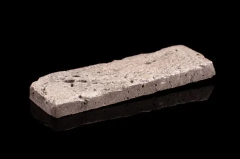 Clinker brick isolated on the black Stock Photos