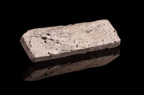 Clinker brick isolated on the black Stock Photos