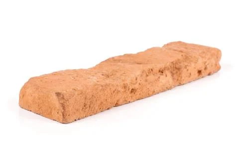 Clinker brick isolated on the white Stock Photos