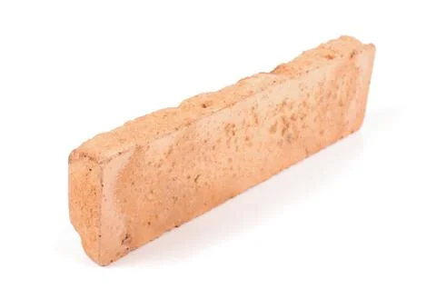 Clinker brick isolated on the white Stock Photos