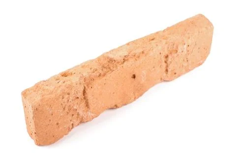 Clinker brick isolated on the white Stock Photos