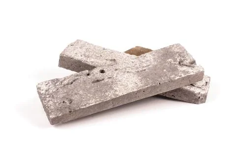 Clinker brick isolated on the white Stock Photos