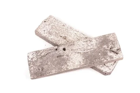 Clinker brick isolated on the white Stock Photos
