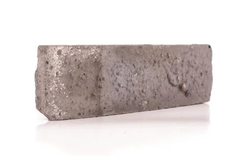 Clinker brick isolated on the white Stock Photos