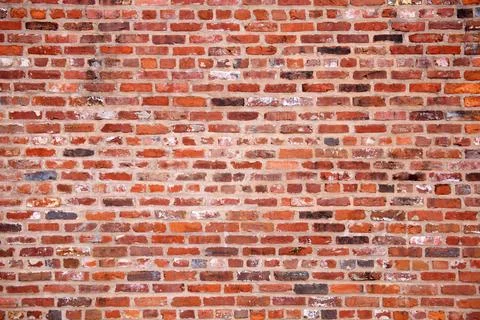 Clinker brickwall backdrop. Brick wall background texture. Old red brick wa.. Stock Photos