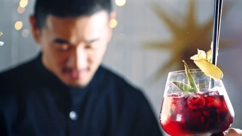 Clinking cocktails Stock Footage 83621836