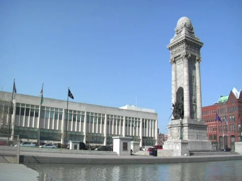 Clinton Square Stock Footage 641714