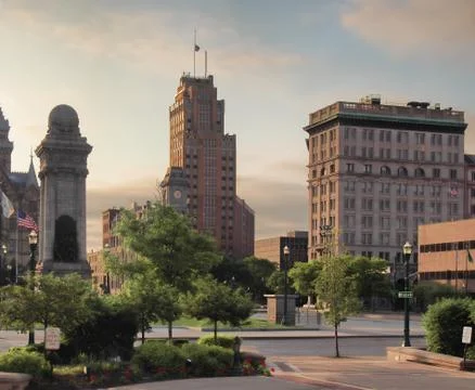 Clinton Square view Stock Photos