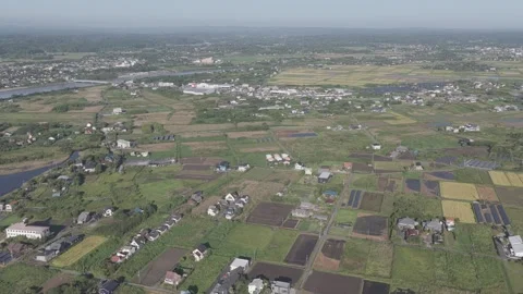 Clip 2 - Panoramic Aerial View of Isumi City on the Sotobo Coast, Chiba Stock Footage 317247776