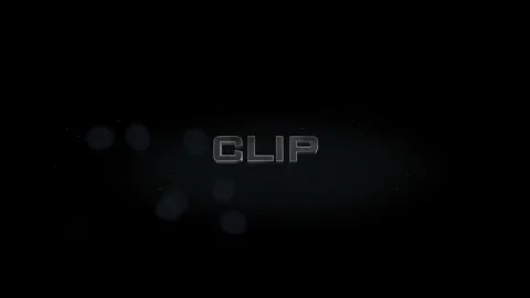 Clip 3D title metal text on black alpha channel background Stock Footage 257063960