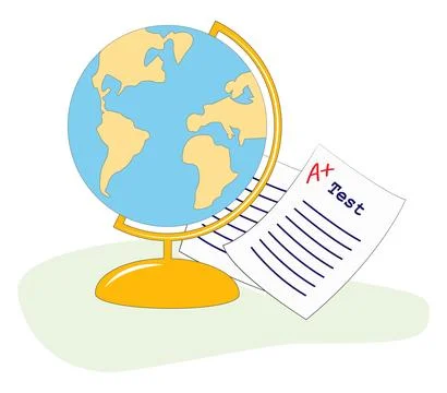 Clip Art Element, Geography Globe, Back to School Ilustración de archivo