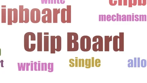 Simple Clip Board Clips Stock Video Footage | Royalty Free Simple Clip ...