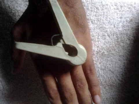 Clip of a Colour On Hand 스톡 사진