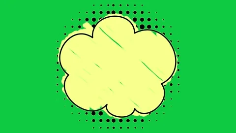 This clip features an animated blue comment bubble on a green screen. Stock Footage 306848150