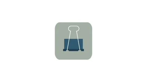 Clip icon animation for video motion graphics Stock Footage 149934625