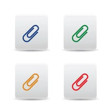 Clip icon web Stock Illustration