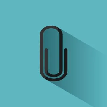 Clip icon on white background Stock Illustration