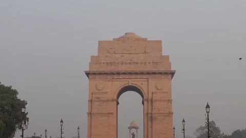 A Clip of India Gate , Kartavya Path in New Delhi India  Stock Footage 226818177
