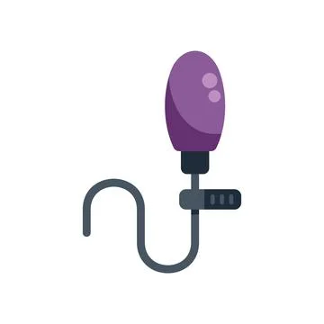 Clip on lavalier microphone capturing audio with precision Stock Illustration