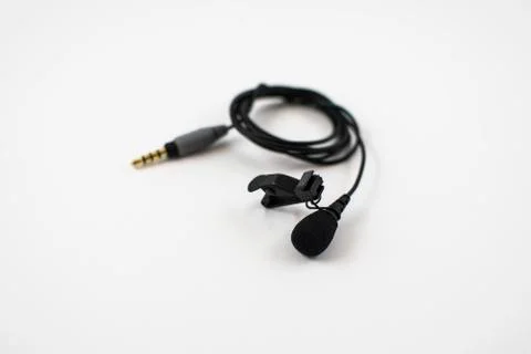Clip-on Lavaliere TRRS Microphone 1 Stock Photos