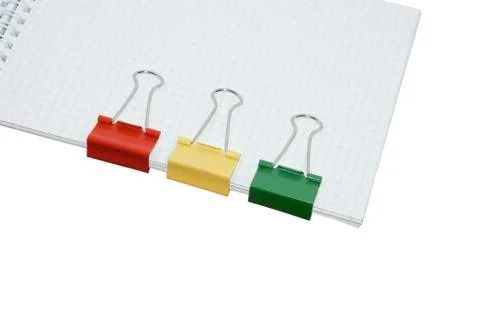 Clip on notebook Stock Photos