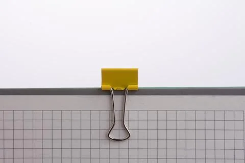 Clip on a notebook 스톡 사진