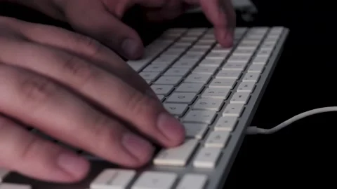 A clip of a web developers keyboard, while coding a javascript application. Stock Footage 138783528