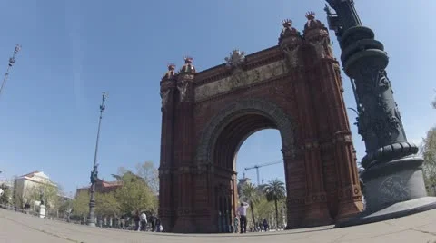 CLIP4 Arc de Triomf Video stock 10869063