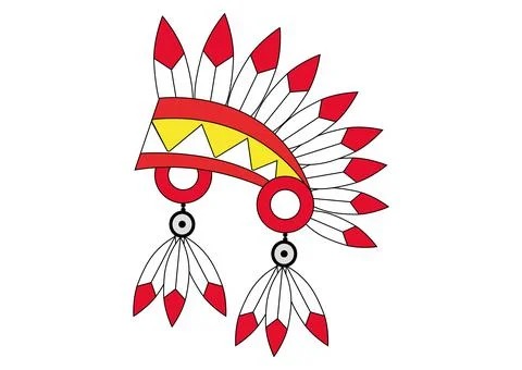 Clipart Indian hat. Vector illustration of Indian hat Stock Illustration