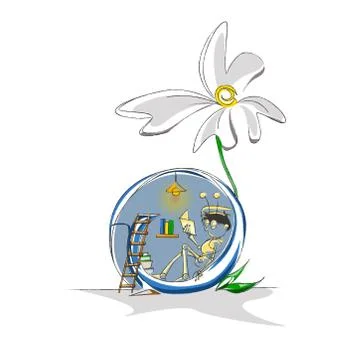 Clipart Snail Alone Learn Stock Illustration