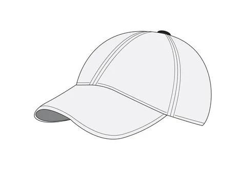 Clipart white cap. Vector illustration of white cap Stock Illustration