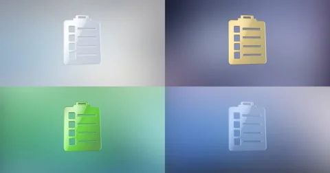 Clipboard 3d Icon Stock Footage 68034544