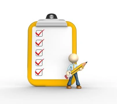 Clipboard and clicklist Stock Illustration
